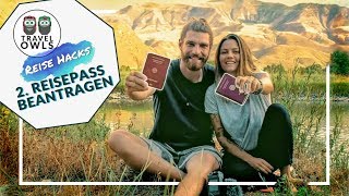 2 Reisepass beantragen für deine WELTREISE  So gehts Reise Hacks ❘ Reisetipps [upl. by Ellicec]