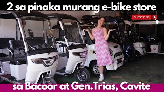 Murang EBike Sa Cavite  2wheels 3wheels 4wheels [upl. by Annaeed]