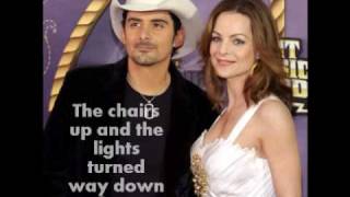 We Danced by Brad Paisley with lyrics [upl. by Rudwik]