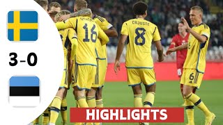 Sweden vs Estonia 30  Goals amp Highlights  UEFA Nations league [upl. by Eissej22]