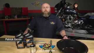 How to Change Oil on HarleyDavidson Touring Models by JampP Cycles [upl. by Adna]