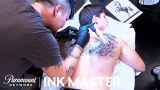 Four Horsemen of the Apocalypse Elimination Tattoo Preview  Ink Master Shop Wars Season 9 [upl. by Melquist]