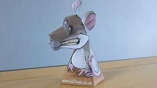 Amazing 3D Swivel Head illusion Cheddar the mouse [upl. by Yddet372]