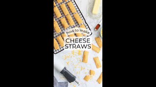 Homemade Cheese Straws Recipe [upl. by Ynamreg]