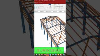 Warehouse design structurespro steeldesign staadpro [upl. by Corder]