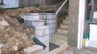 RETAINING WALL amp STAIRCASE BUILD [upl. by Ssalguod]