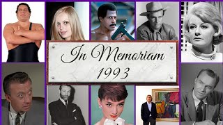 In Memoriam 1993 Famous Faces We Lost in 1993 [upl. by Ielirol]