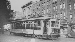 BRONX TROLLEY LINES  1930s1940s movie footage [upl. by Olegnaed]