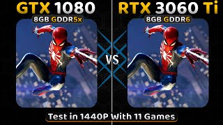 GTX 1080 vs RTX 3060 Ti  11 Games Tested  1440P [upl. by Desma]