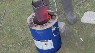 Making a Metal Melting Furnace Simple Effective Propane [upl. by Akenal691]