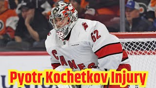 Pyotr Kochetkov Injury Update A Scary Moment in Hockey [upl. by Notniv]