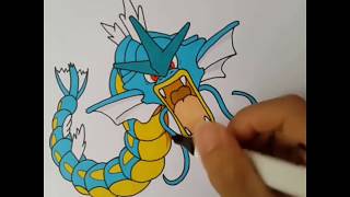 How to draw gyarados pokemon [upl. by Jelks]