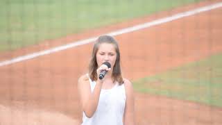 Mikaylah Obrien singing The National Anthem [upl. by Casar598]