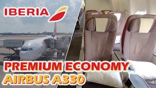 Review Iberia PREMIUM ECONOMY on the Airbus A330 [upl. by Gereron]