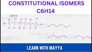 Constitutional Isomers Structural Isomers of C6H14 [upl. by Orton]