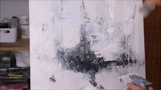 An easy way to start an abstract painting  Acrylmalen [upl. by Hcnarb380]