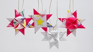 How to Fold a Scandinavian Star Ornament with Barb Owen  HowToGetCreativecom [upl. by Dorren922]