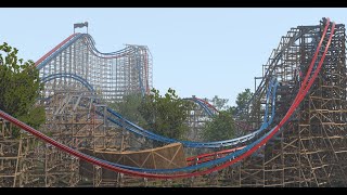 IRON STAMPIDA  PortAventura  RMC Coaster Ibox Track  NoLimits 2 [upl. by Adnileb]