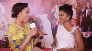 The Wedding Party starring Banky W Adesua Etomi  The Movie Premiere [upl. by Joellyn]