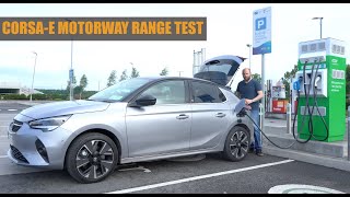 Opel CorsaE review  The truth about motorway range in an EV [upl. by Akeenat852]