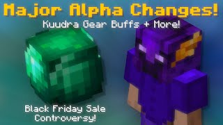 Big Alpha Changes Kuudra Armor Buffs Black Friday Sale Controversy Hypixel Skyblock News [upl. by Aileon341]