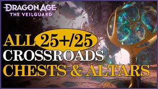 All CROSSROADS chests altars wolf statuettes locations  Dragon Age The Veilguard [upl. by Joanne]