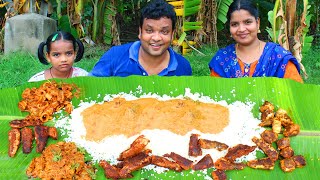 Purattasi Special Fish Meals Eating in Village  Seafood Eating with my Family  Power Pondy Foodies [upl. by Akimahs]