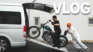 【ハーレー】愛車のエンジンがかからなくなりました。HarleyDavidsonchoppermotovlog [upl. by Alica842]