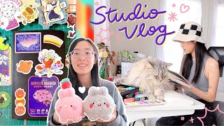 STUDIO VLOG ✸ Productive Start to the New Year Plushie Samples New Glasses amp Tattoos [upl. by Rosario393]