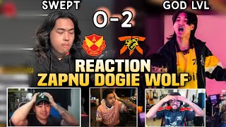 Z4PNU DOGIE and WOLF Reaction on FNOP SWEEPING SRG in M6 PLAYOFFS😱😱 [upl. by Bambi]