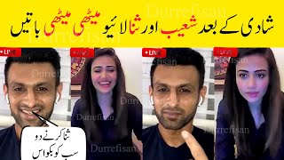 Sana javed and Shoaib Malik live after Wedding [upl. by Best]