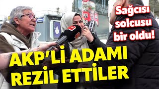 VATANDAŞLAR DAHA FAZLA DAYANAMADI AKPLİ ADAM AĞZININ PAYINI ALDI I TARTIŞMALI SOKAK RÖPORTAJLARI [upl. by Airdnua]