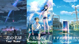 Relaxing Anime Piano OST Playlist for Studying and Work ft RADWIMPS amp Makoto Shinkai 🌈 [upl. by Merrill]