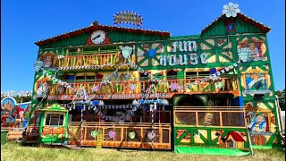 CRAZY BAVARIAN FUN HOUSE POV Walkthrough  Calderstones Beach amp Funfair Liverpool [upl. by Idihc]