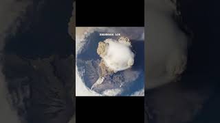 Sarychev Jwalamukhi Explosion volcano space universe Nasa isro shorts viralvideo [upl. by Akenit939]