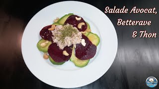 SALADE express AVOCAT BETTERAVE THON 🥗 🥑 🐟 [upl. by Suedama]