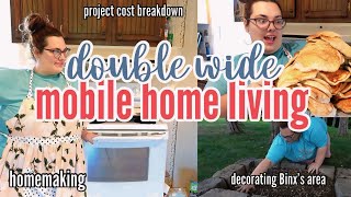 🏡 HOW MUCH I SPENT ON A RECENT MOBILE HOME PROJECT  decorating Binx’s area  MOBILE HOME LIVING [upl. by Eilah]