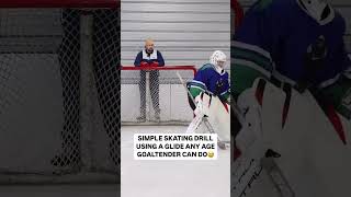 Simple skating drill any goalie can do😅 hockey [upl. by Riba]