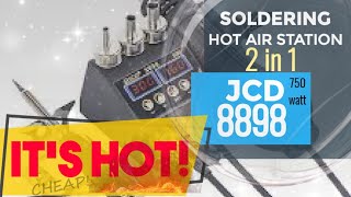 JCD 8898 HOT AIRSOLDERING STATION Review amp Teardown [upl. by Obocaj]