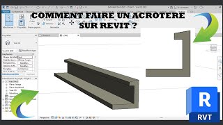 comment faire un acrotère sur revit [upl. by Enedan]