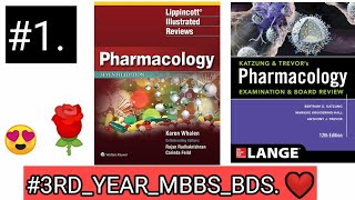 pharmacology 🛑🛑1 lecture pharma introduction ketzung 1st chapter drugs 3RDYEARMBBSBDS [upl. by Odicalp]