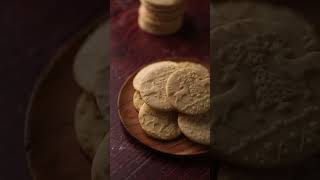 Easy embossed Rolling Pin Shortbread Cookie recipe  Recipe link in description [upl. by Oba]