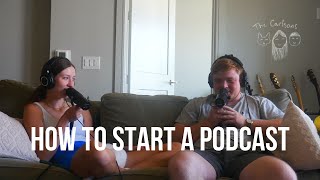 how to start a podcast  The Carlsons Podcast  EP 1 [upl. by Sayer]