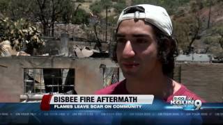 Bisbee fire aftermath flames leave scar on community [upl. by Oidivo141]