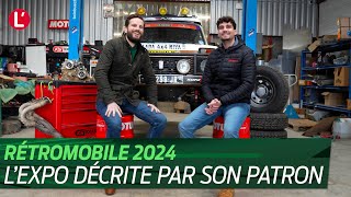 Rétromobile 2024 Lexposition dédiée aux véhicules anciens décryptée par le patron Romain Grabowski [upl. by Teerprug381]