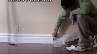 Repairing Baseboard trim [upl. by Llerrah]