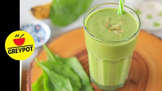 Spinach Smoothie Weight Loss Hair Care Glowing Skin Green Smoothie Healthy Breakfast Vegan shorts [upl. by Alamaj]