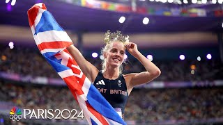 Keely Hodgkinson earns the womens 800m crown by pulling away for gold  Paris Olympics  NBC Sports [upl. by Ariom]