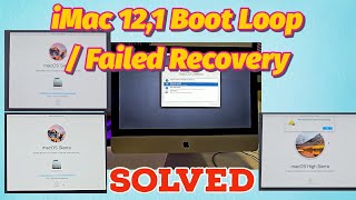 Apple iMac 121 Boot Loop  The Recovery Server Could Not Be Contacted  SOLVED [upl. by Alimhaj340]