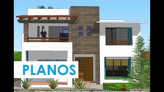 🏚Diseño de Casa de DOS PISOS  Planos ConsTRuctivos [upl. by Gurney]